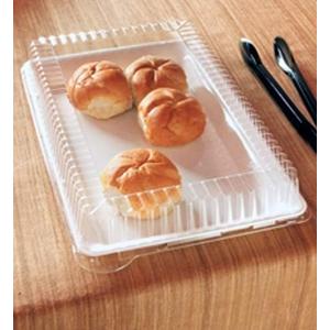 zappy White Trays Rectangle Serving Trays with Lid, Plastic Tray and Lid Small Plastic Party Platters with Clear Lids White Catering Trays, Serving Trays Wedding Platter, Trays and Covers (10" x 14")