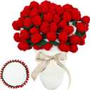 Bouquet Blanket 3D Rose Flower Blanket, Ultra-Soft & Breathable Throw Blanket, Handmade Romantic Gift for Birthday, Wedding, Home Decor for Bed, Couch, (Small)