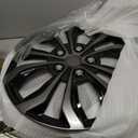 Premium Universal Hubcaps 15 inch, Compatible with Steel Wheels, Set of 4 (Gunmetal Grey-Black)