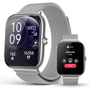 EarlySincere 2.06" AMOLED Smart Watches with Blood Pressure, 118 Sports Modes, Fitness Activity Tracker for Men Women