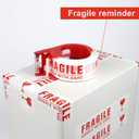 JIALAI HOME Fragile Tape Handle with Care Packing Tape 6 Rolls, Heavy Duty Shipping Box Sealing Tape with Dispenser, 2 Inch x 330 Feet (110 Yards) for Shipping and Moving Boxes
