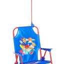 Idea Nuova Paw Patrol Kids Folding Beach Chair with Umbrella  Outdoor Portable Camp Chair for Ages 3+, Lightweight & Durable with Safety Lock, Ideal for Beach, Park, or Backyard