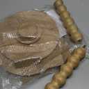 Fultyle Small Side Table, Drink Table for Small Spaces, Modern Martini Table with Solid Wood Leg, Round End Tables Living Room for Bedroom and Office (Rustic Walnut)