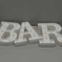 Led Light Up Letters, LED BAR Signs, Battery Powered Bar Lights, Lettered Lights for Home, Bar Decor (White)