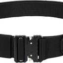 TACNEX Tactical Gun Belt Molle Battle Belt 1.75" & 1.5" Rigger Heavy Duty Belt (Black, S)