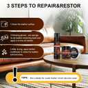 Leather Recoloring Balm Set,Leather Cleaner Restore Conditioner Mink Oil for Leather Repair Kit for Furniture Couches -Repairs Scratches Leather Dye Furniture Polish (Red, Leather Recoloring Balm Set)