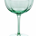 Tabletops Gallery 2 Piece Coupe Glass Set - Green, 2 pc