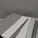 Criusia Closet Organizers and Storage Baskets - 6 Pack Shelf Organizer Bins with Handles - Clothes Storage Bins for Bedroom Nursery Home Closet Organization - Blanket Toy Storage Organizer (White with Grey)