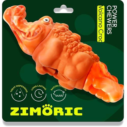 Zimoric Tough Dog Chew Toys for Aggressive Chewers, Interactive Treat Dispensing Dog Toy, Durable Dog Toys for Medium & Large Dogs - Great for Boredom