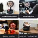 Rechargeable Tire Desktop Fan with LED Light, Outdoor Portable Foldable Tire Shaped Toy Fan, 3-speed Mode, New Indoor Decoration.