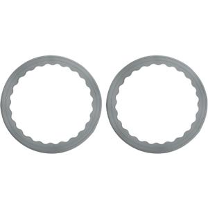 uxcell 2 Pcs Bar Stool Leg Protectors Ring Non Slip Silicone Chair Leg Floor Protector for 14.5" to 16.5" Round Base Pads Bottom Protect Wooden Floor No Scratches No Noise, Grey