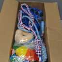 Puppy Play Gym with Hanging Toys, Dog Indoor Jungle Gym as Activities Center for Puppies, PVC Frame with 8 Enrichment Toys for Small Dogs Kitten and Other Pets