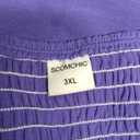 SCOMCHIC Women's Plus Size Dress Sleeveless Spaghetti Strap Cowl Neck Wrap Party Cocktail Cami Dress (3X-Large Plus, Purple)