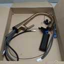 Delta Lenta Brushed Gold Touch Kitchen Faucet with Pull Down Sprayer, Modern Single Hole Touch On Kitchen Sink Faucet, Single Handle, Champagne Bronze 19802TZ-CZ-DST