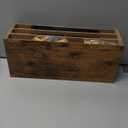 QEEIG Floating Shelves for Wall Bathroom Shelf Bedroom Kitchen Living Room Hanging Book Shelves Small Farmhouse Decor 16 inch Set of 3, Rustic Brown (015-BN3)