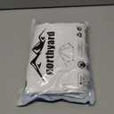 NORTHYARD Men's 7" Gym Shorts Knit Athletic Tennis Shorts for Men with Zipper Pockets for Workout Athletic Training (Large, White)