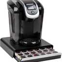 Mind Reader Single Serve Coffee Pod Drawer, 36 Pod Capacity, Countertop Organizer, Breakroom, 12.75"L x 13"W x 3"H, Black
