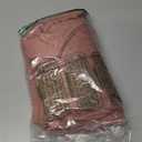 Trendy Queen Women's 2 Piece Matching Lounge Set Long Sleeve Side Ruching Top Wide Leg Drawstring Pants Set with Pockets (Medium, Light Pink)