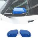 2PCS Side Door Mirror Cover for Toyota Tundra 2022-2025/ Sequoia 2023-2025, Car Exteror Rear View Mirror Housing Protector Cover Cap (Only for versions with turn signals) (Blue)