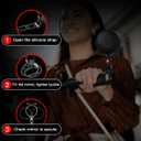 Scooter Rear-view Mirror Compatible with Ninebot by Segway All KickScooters MAX G30 G2 G3 ZT3 Pro GT3 F3 E3(Except Air T15), Adjustable Wide-Angle Vision Rearview Mirrors Original Accessories 2-Pack