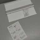 White Floating Shelves for Wall Decor, Wall Mounted Wood Storage Shelf for Bedroom, Living Room, Bathroom, Kitchen, Nursery, Display Picture Ledge Shelf with Lip Set of 2-16 Inches, White (15.8in)