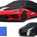 Chevrolet Corvette Car Cover 100% Waterproof All Weather, Gift with Towel, 10 Layers Car Cover Custom Fit 1980-2026 Corvette C4/C5/C6/C7 Coupe Convertible Targa, Cover Rain Sun UV Protection.