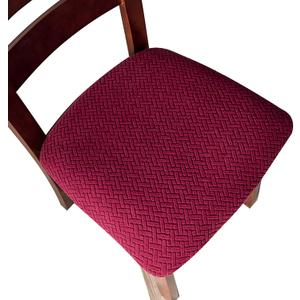 Genina Seat Covers for Dining Room Chair Seat Slipcovers Kitchen Chair Covers (4 Pcs)