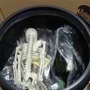 Halloween Decorations Indoor,10" Large Black Witch Cauldron with Skeleton DIY Cool Magic Floating Potion Bottle Mist Maker Fogger Halloween Decor for Home Table Party