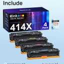 E-Z Ink 414X Toner Cartridges Compatible Replacement for HP 414X 414A W2020X Toner to Use with HP Color LaserJet Pro MFP M479fdw M479fdn M454dw M454dn M479 (4 Pack High Yield with Chip)