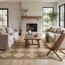 nuLOOM Outdoor Performance Collection Sabina Brown/Ivory, 5' x 8', Soft and Cozy, High Traffic, Stain Resistant, Easy Clean, Durable Area Rug for Indoor/Outdoor Patio, Deck, Porch, Garden, Courtyard