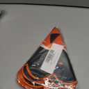 Happy Halloween Placemats Set of 4 Scalloped Pumpkin Cotton Linen Placemats 13.5 Inch Embroidery Halloween Table Mats for Trick or Treat Party Supplies Home Kitchen Dining Table Decorations