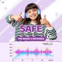 JoySpark Kids Bluetooth Headphones, Lightweight Wireless Headphones for Kids, 85/94dB Volume Limited, 60 Hours Playtime, Bluetooth 5.3, Over-Ear Toddler Headsets with Built-in Mic-Purple