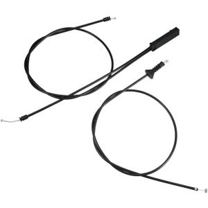 Motoforti Hood Release Cable Door Handle Cable 51237060529 51237184432 51237201904 Fit for BMW 328i - Pack of 2 Black Long-lasting