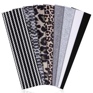 Ztomine 8 Pack Headbands for Women Non Slip - Stylish Sports Hair Bands for Women's Hair - Soft Cotton Cloth Stretchy Headbands for Women for Yoga, Outdoor Exercise Running
