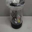 Jellyfish Lamp, 18LED 7-Color Changing Light with 5 Levels Brightness Jellyfish Aquarium fish lamp Home decor, children's birthday gift, men's and women's holiday gift, relaxing mood atmosphere (Black)