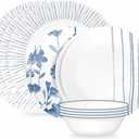 Corelle Botanical Stripes 12-piece Dinnerware Set, Service for 4, 1149161