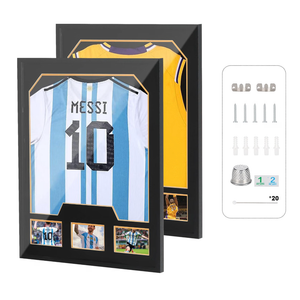 Nice C Jersey Frame Display Case, Jersey Frame with Picture Slots (2 Pack)