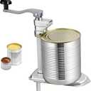 VEVOR Commercial Can Opener, 18.9"/48cm Long, Stainless Steel Manual Table Can Opener for Up to 11.8"/30cm Tall, Fixed with Clamp or Screws, Ergonomic Swing Handle & One Spare Knife, for Restaurants