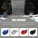 2PCS 300DB Super Loud Train Horns, 12V Waterproof Air Electric Snail Horn Replacement Kit, Universal Durable Raging Sound Air Horns for Car, Motorcycle, Truck, Marine Boat (Black)