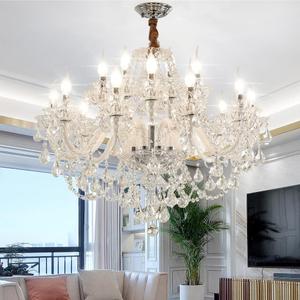 Luxury Clear K9 Crystal Chandelier Lighting,15 Light Modern Luxurious Crystal Candle Pendant Light Lamp Fixture for Dining Room Living Room Bedroom (15 Lights) Luxury Clear K9 Crystal Chandelier Lighting,15 Light Modern Luxurious Crystal Candle Pendant Light Lamp Fixture for Dining Room Living Room Bedroom (15 Lights)