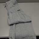 SOLY HUX Women's Drawstring Elastic Waist Sweatpants Baggy Straight Leg Casual Pants Solid Grey Small