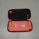 CoBak Carrying Case for Nintendo Switch Lite - with 1 Screen Protector, 1 Grip Case and 4 Thumb Grip Caps, Ultra Slim Premium EVA Travel Pouch Protective Cover, 8 Game Cartridges, Pink