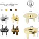 TIMESETL 40 Sets 18mm Button Clasps Snaps Fastener Clasps DIY Craft Sewing Buttons Knitting Buttons Sets for Sewing, Craft, Purses, Bags, Clothes, Leather, 4 Colors
