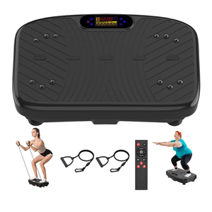 Vibration Plate Exercise Machine, Vibration Plate Platform for Lymphatic Drainage, 200 Adjustable Speeds Power Shaping Vibrating Plate Helps Weight Loss, Shaping, Max Weight 450 Lbs