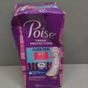 Poise Ultra Thin Incontinence & Postpartum Pads for Bladder Leaks, 7 Drop Ultra Absorbency, Long Length, 22 Count 