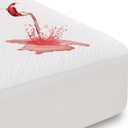 SOCHOW 4-Layer Ultra Soft Premium Waterproof Mattress Protector King Size, Cooling Mattress Pad Cover with Deep Pocket Up to 18'' Breathable Skin-Friendly and Low Noise (White)