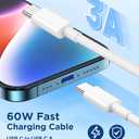 15FT USB C to USB C Cable, USBC to USBC Fast Charger Cord, Extra Long Type C to Type C Fast Charging Cable for iPhone 17 air 16 15 Pro Max Plus,Galaxy S26/S25/S24,iPad Pro/Air,MacBook Pro/Air-2Pack