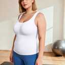 Generic Women’s Seamless Shapewear Tank Top Cami Body Shaper for Women Slimming Compression Camisole Tummy Control Camisole