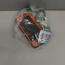 for iPhone 16e Case with 2 Pack Tempered Glass Screen Protector Heavy Duty Shockproof 3-Layer Full Body Protection Military Grade Rugged Cover Case for Apple iPhone 16e 6.1",Black/Orange