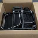 Dog Bike Basket Carrier, Expandable Foldable Soft-Sided Dog Carrier, 2 Open Doors, 5 Reflective Tapes, Pet Travel Bag, Dog Backpack Carrier Safe and Easy for Small Medium Cats and Dogs (Black)